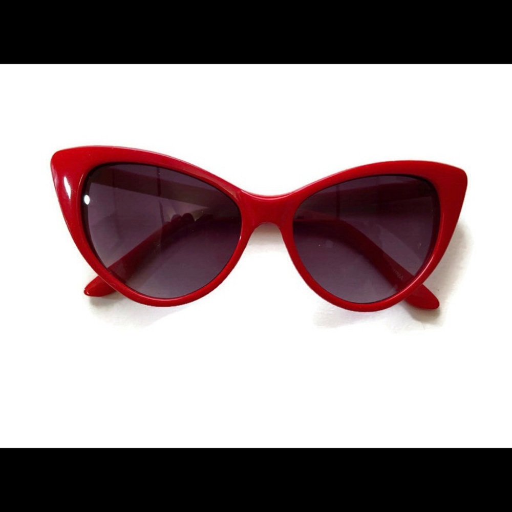Red Cateye sunglasses